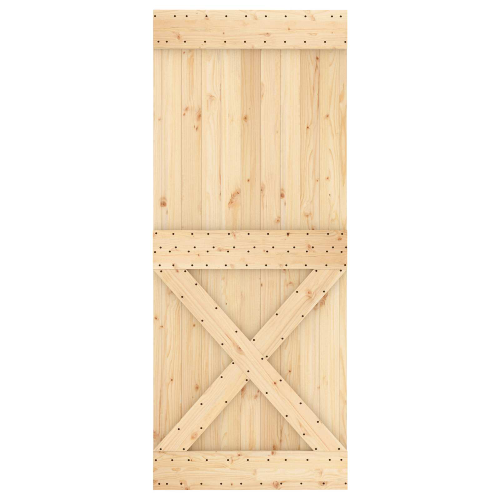 Tür NARVIK Natur 80 x 210 cm Massivkiefer