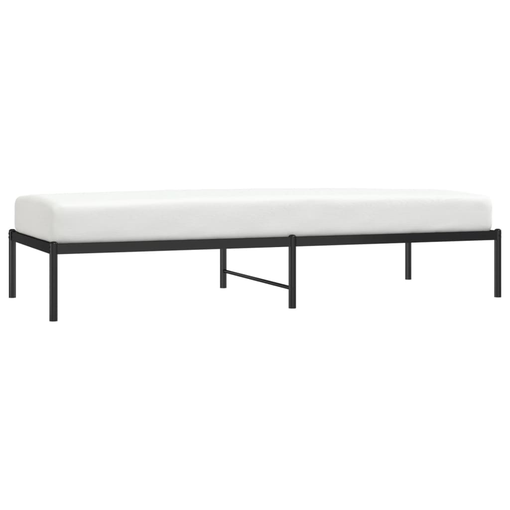 Bettgestell Metall Schwarz 75x190 cm