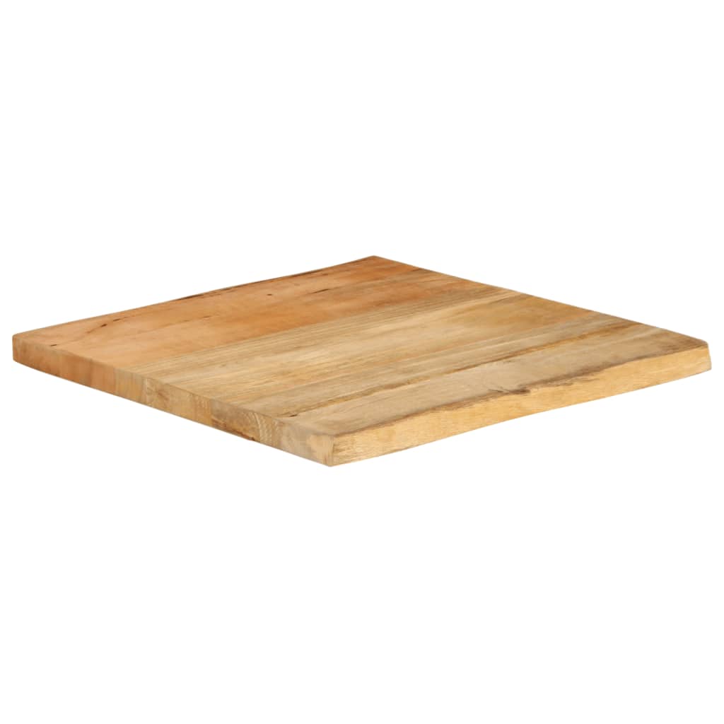 Tischplatte 40x40x2,5 cm Rechteckig Massivholz Akazie Baumkante