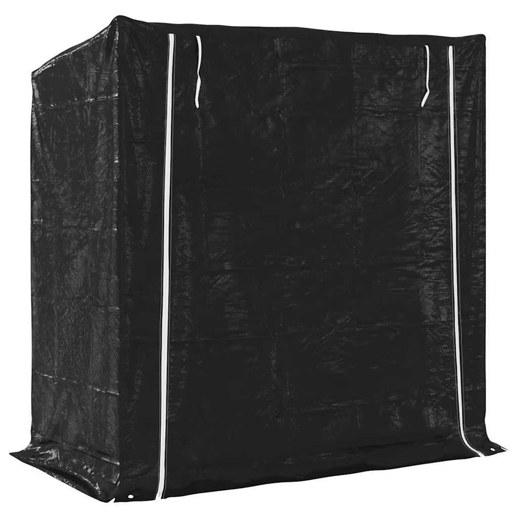 Brennholzregal mit Regenschutz 100,5x40,5x110,5 cm