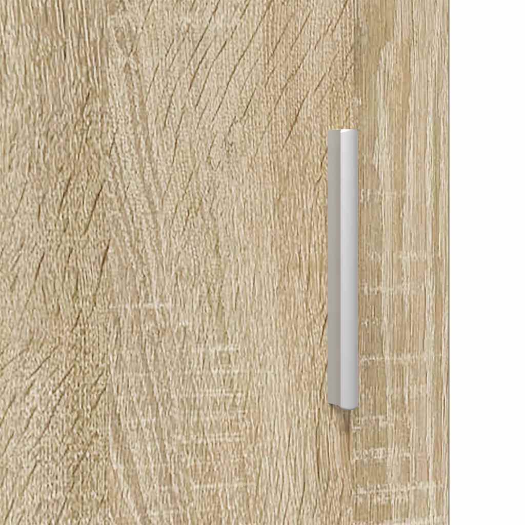 Highboard mit Regal FLORIN Weiß 60 x 35 x 182 cm Holzwerkstoff