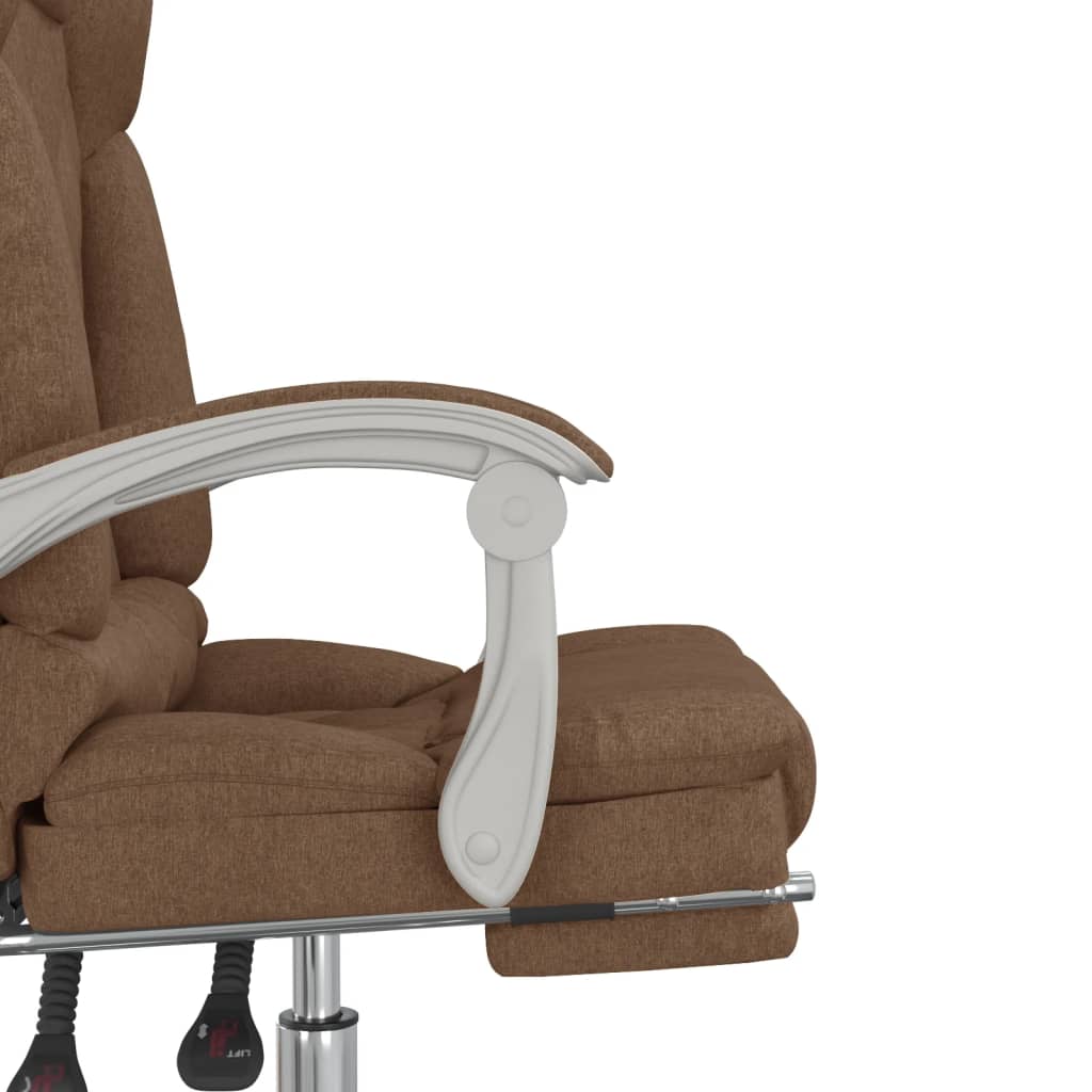 Bürostuhl mit Massagefunktion Taupe Stoff