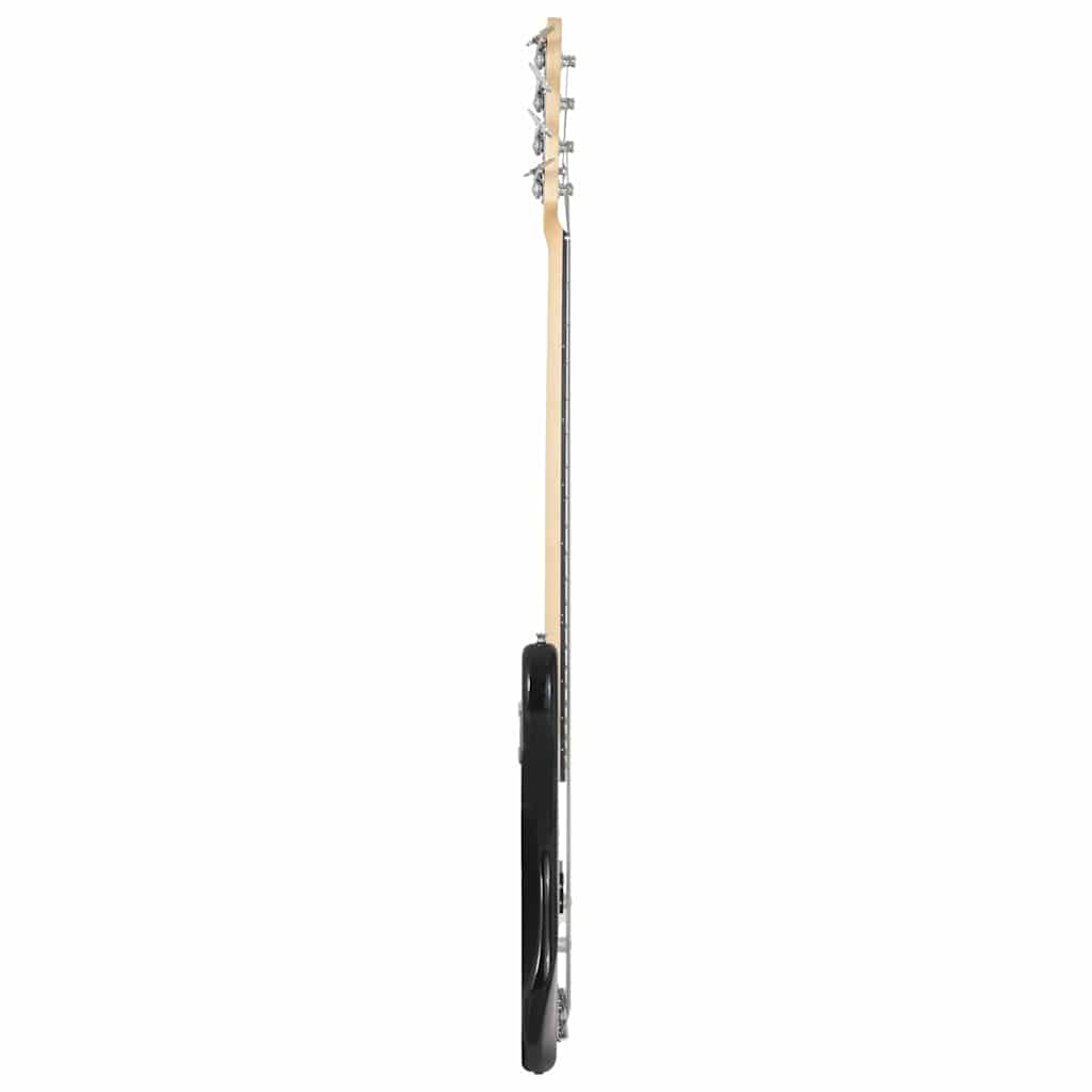 E-Bass für Anfänger mit Tasche Schwarz 4/4 46
