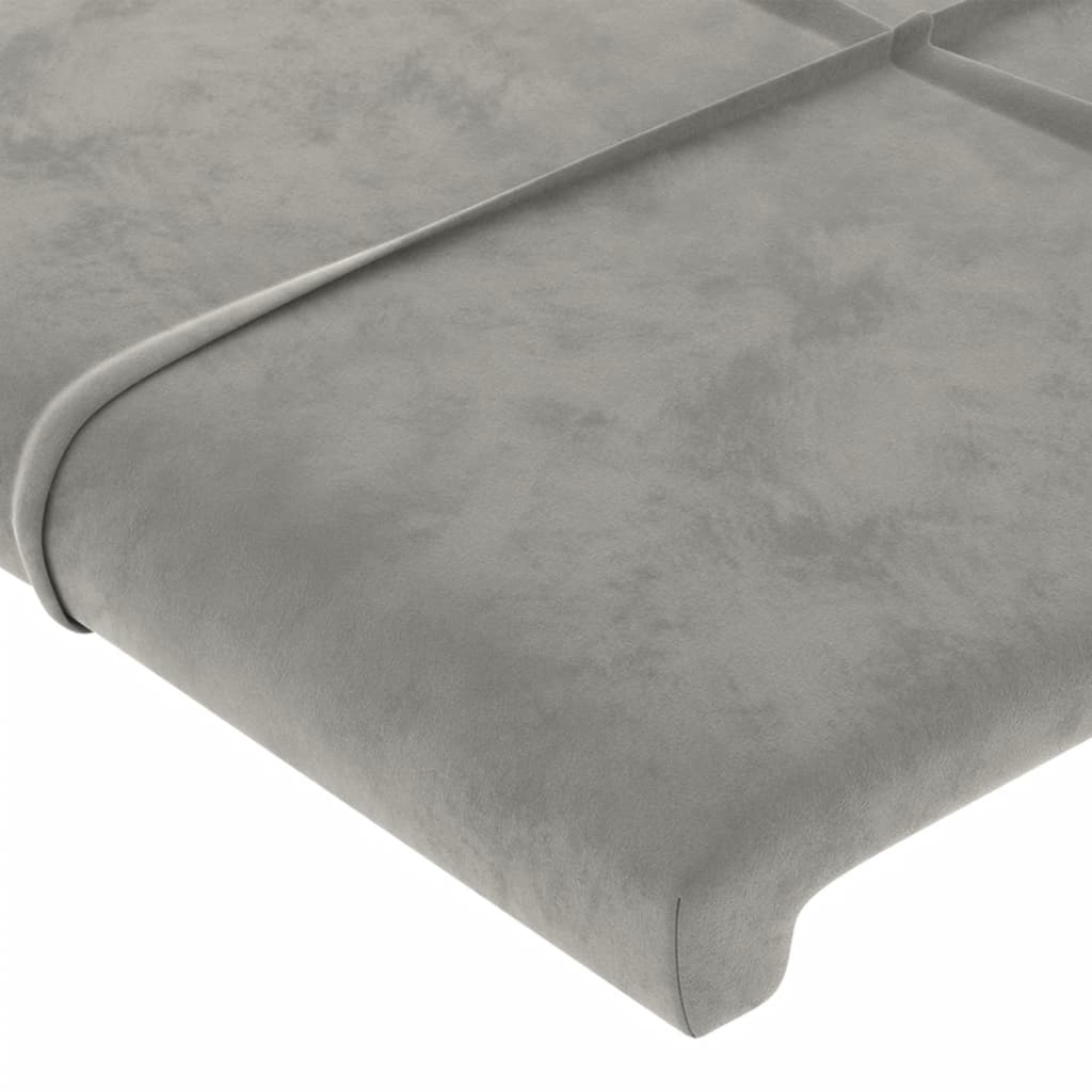 Kopfteil mit Ohren Dunkelblau 93x23x78/88 cm Samt