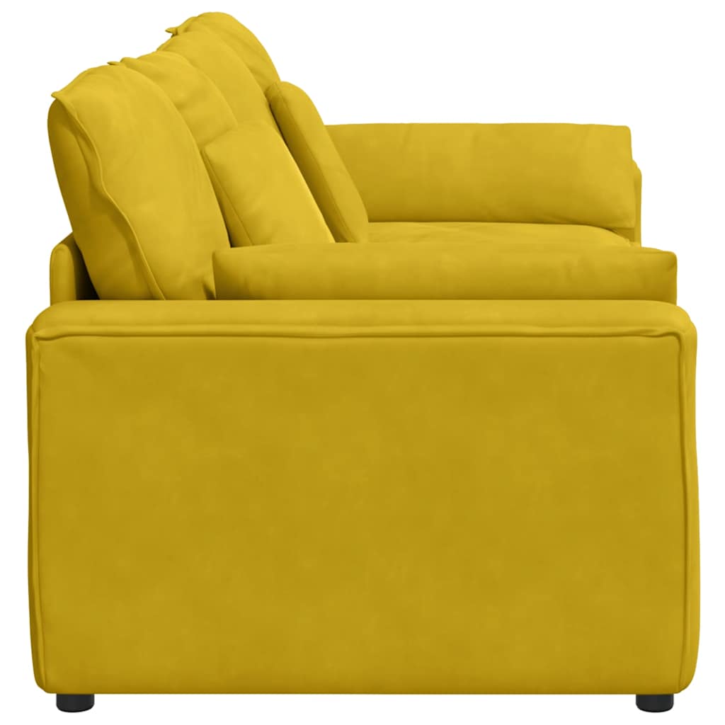 Modulares Sofa mit Kissen Blau