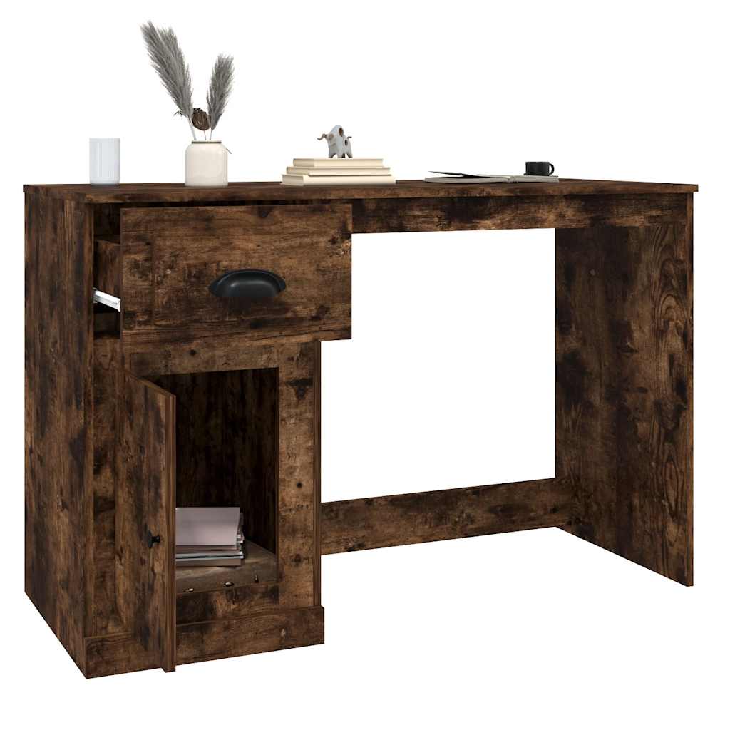 Schreibtisch mit Schublade Weiß 115x50x75 cm Holzwerkstoff