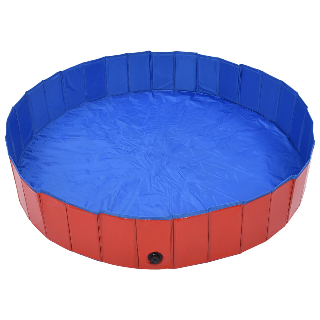 Hundepool Rot Ø200 x 30 cm Dicker PVC