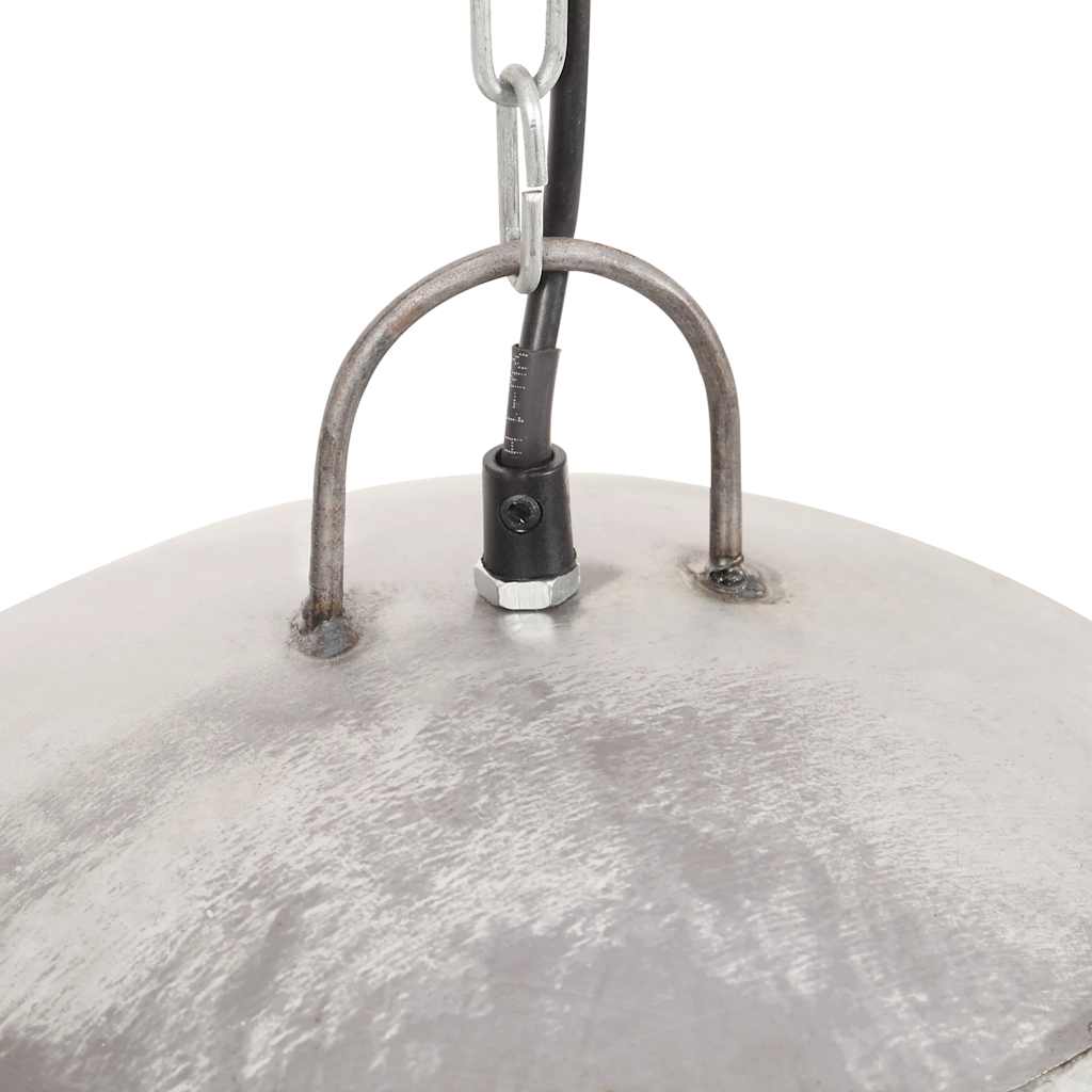 Hängelampe Vintage Industriestil 25 W Silbern Rund 31 cm E27