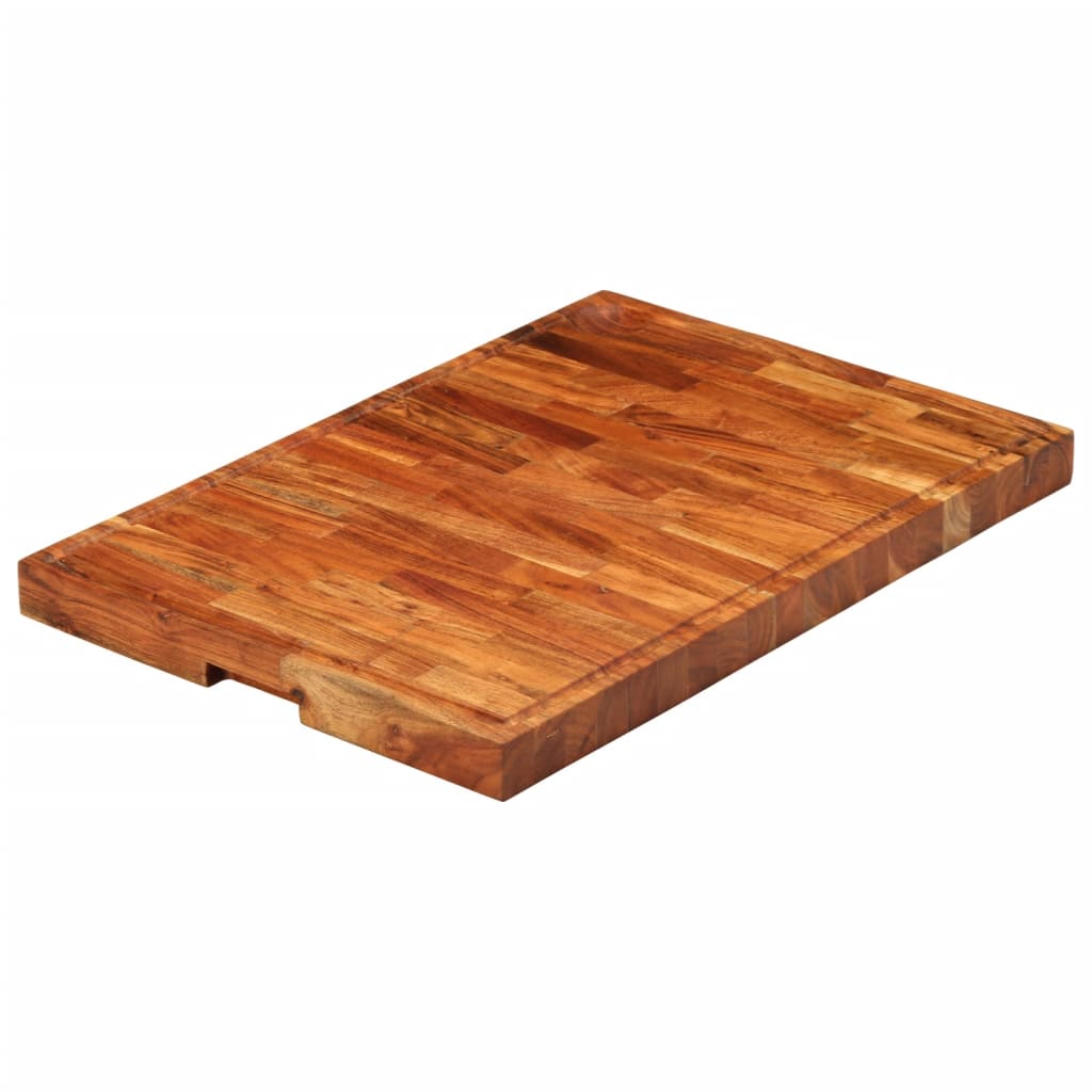 Schneidebrett 42x30x4 cm Massivholz Akazie