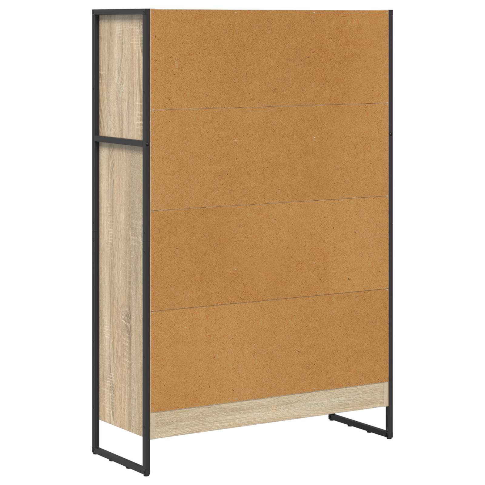 Bücherregal 2 pcs Schwarz Eichen-Optik 60 x 30 x 189,5 cm