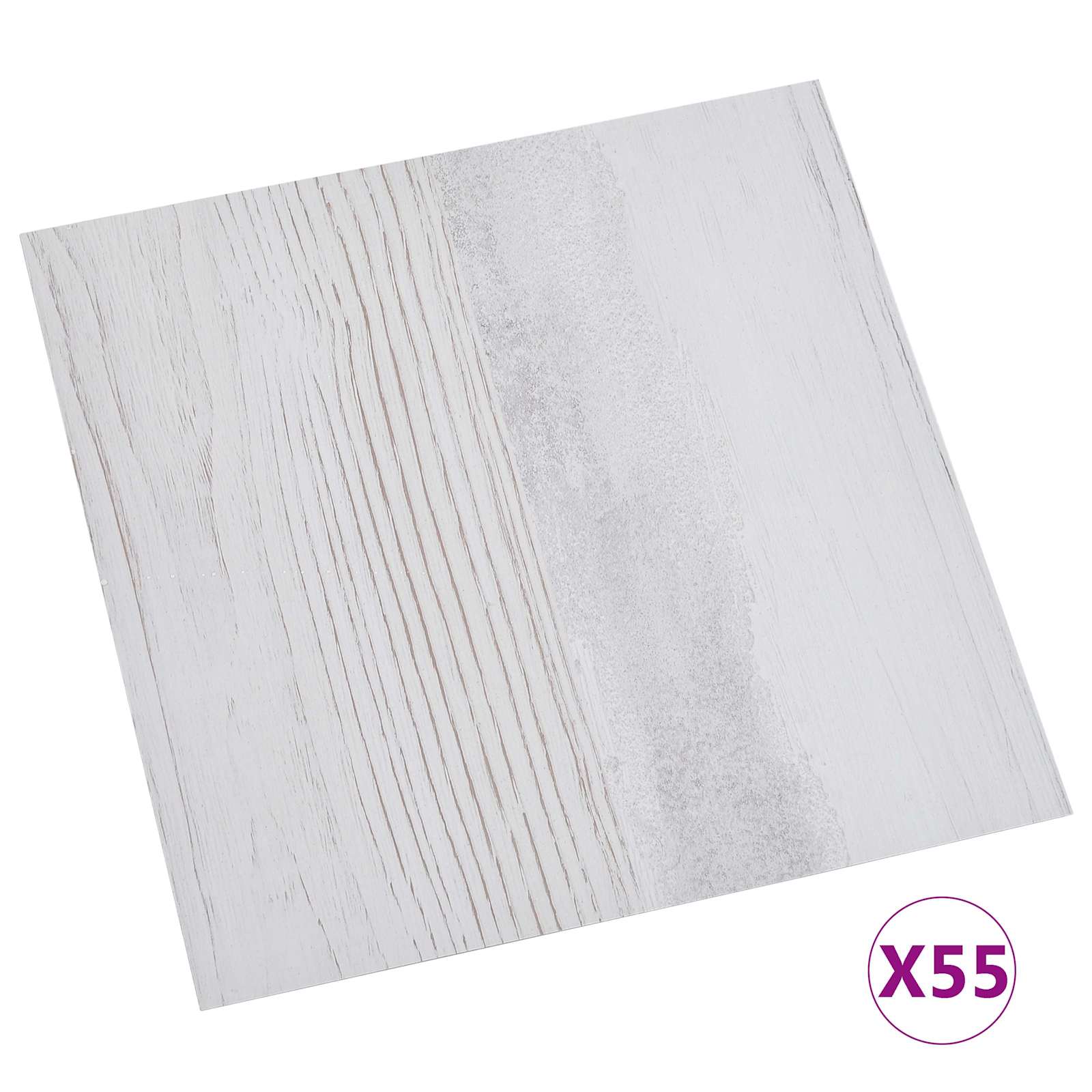 Bodenplanken 55 pcs Schwarz 5,11 m² PVC
