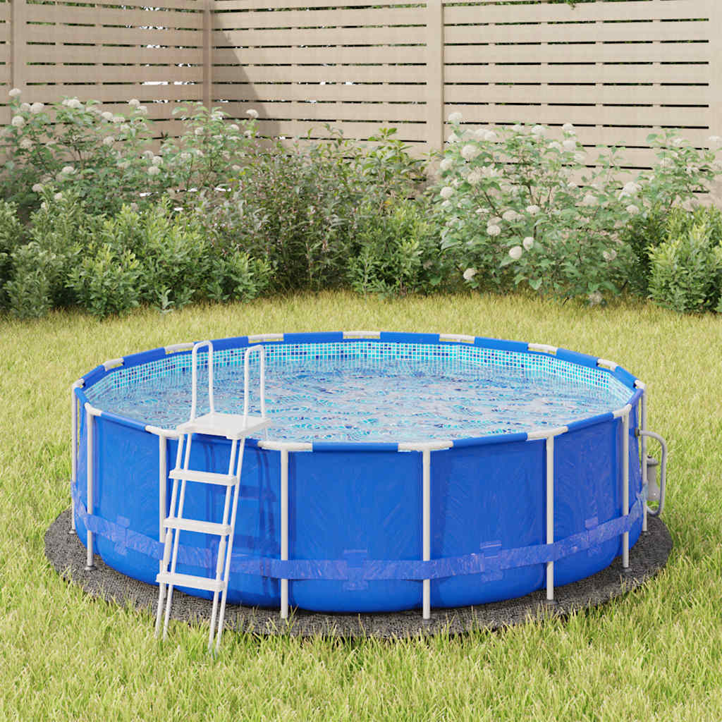Bodenfolie für Pools Schwarz Ø 244 cm Vliesstoff
