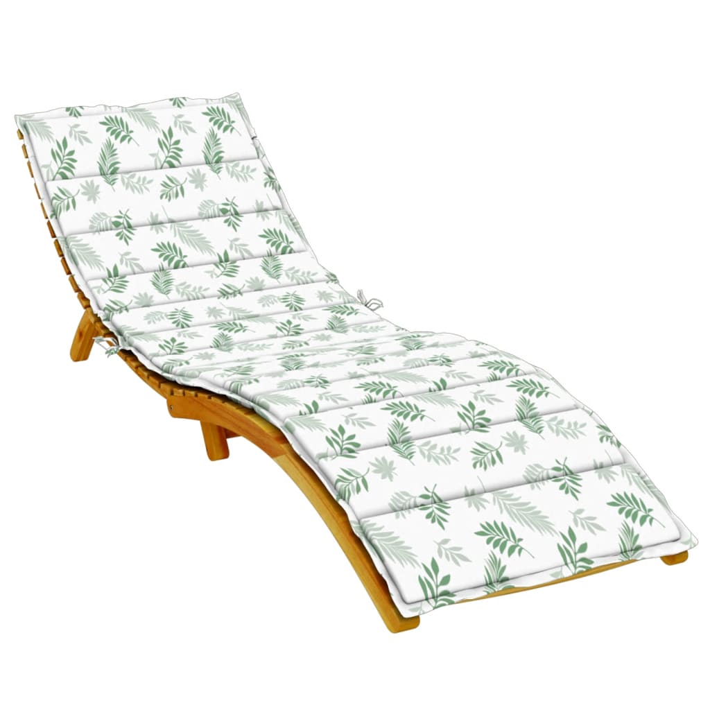 Liege-Kissen Blatt Blattmuster 200 x 70 x 3 cm Oxford-Stoff
