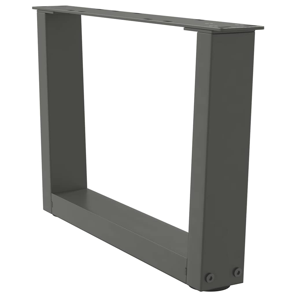 Couchtischbeine V-Form 2 Stück Schwarz 30x(30-31,3) cm Stahl