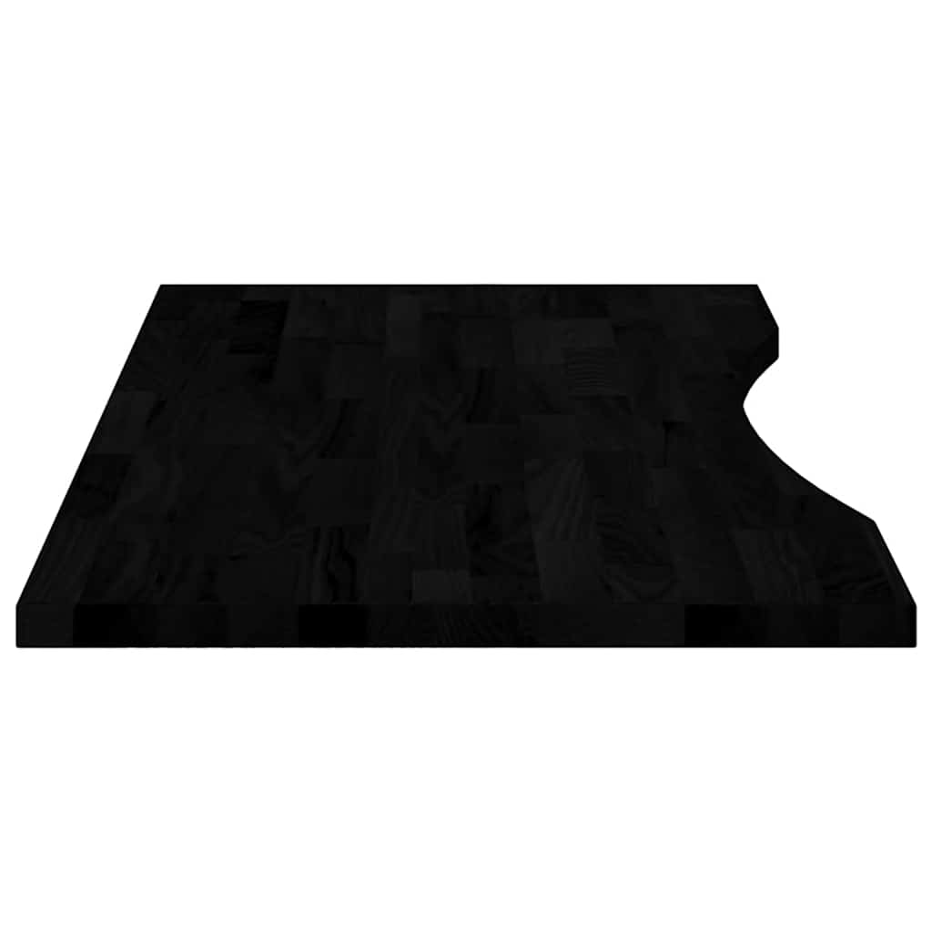 Schreibtischplatte Unbehandelt 80x50x2,5 cm Massivholz Eiche