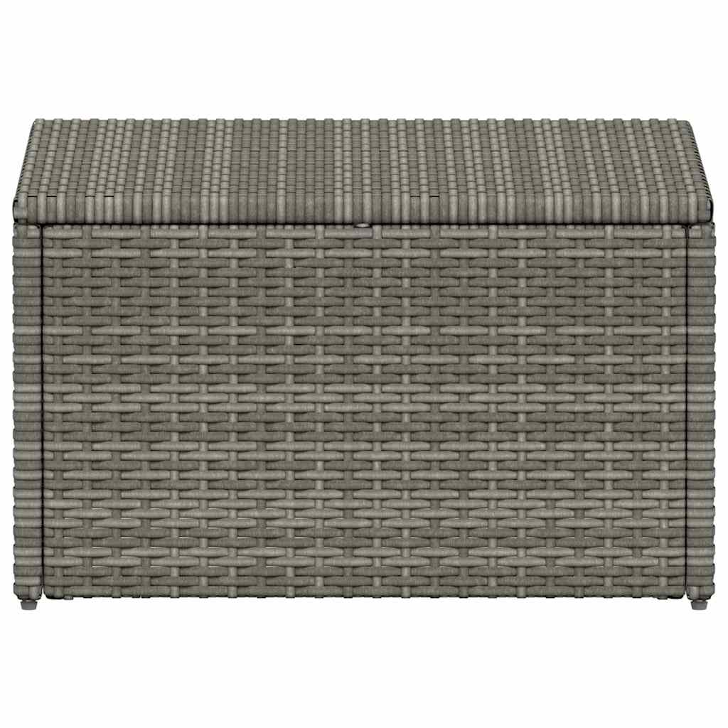 4-tlg. Garten-Lounge-Set mit Polstern Poly Rattan Grau