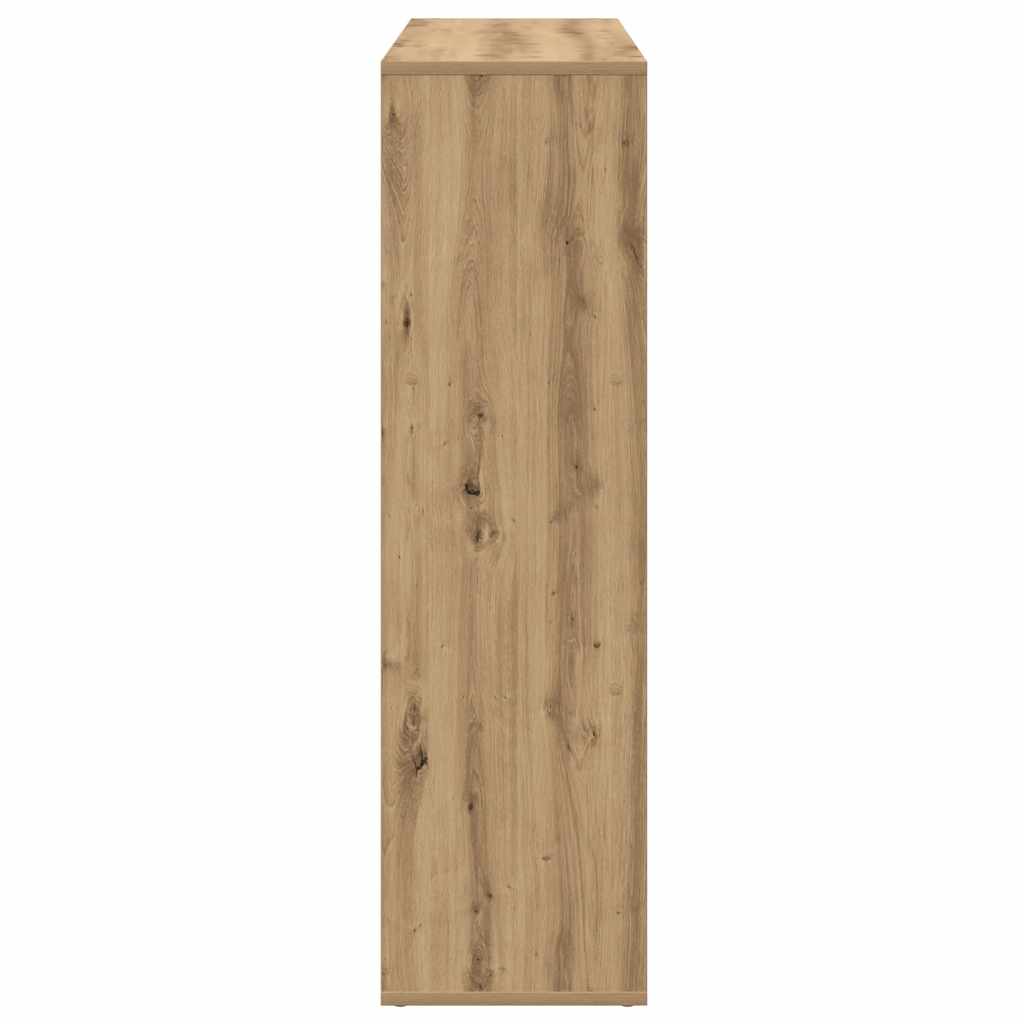 Bücherregal Weiß 137,5x29x137,5 cm Holzwerkstoff