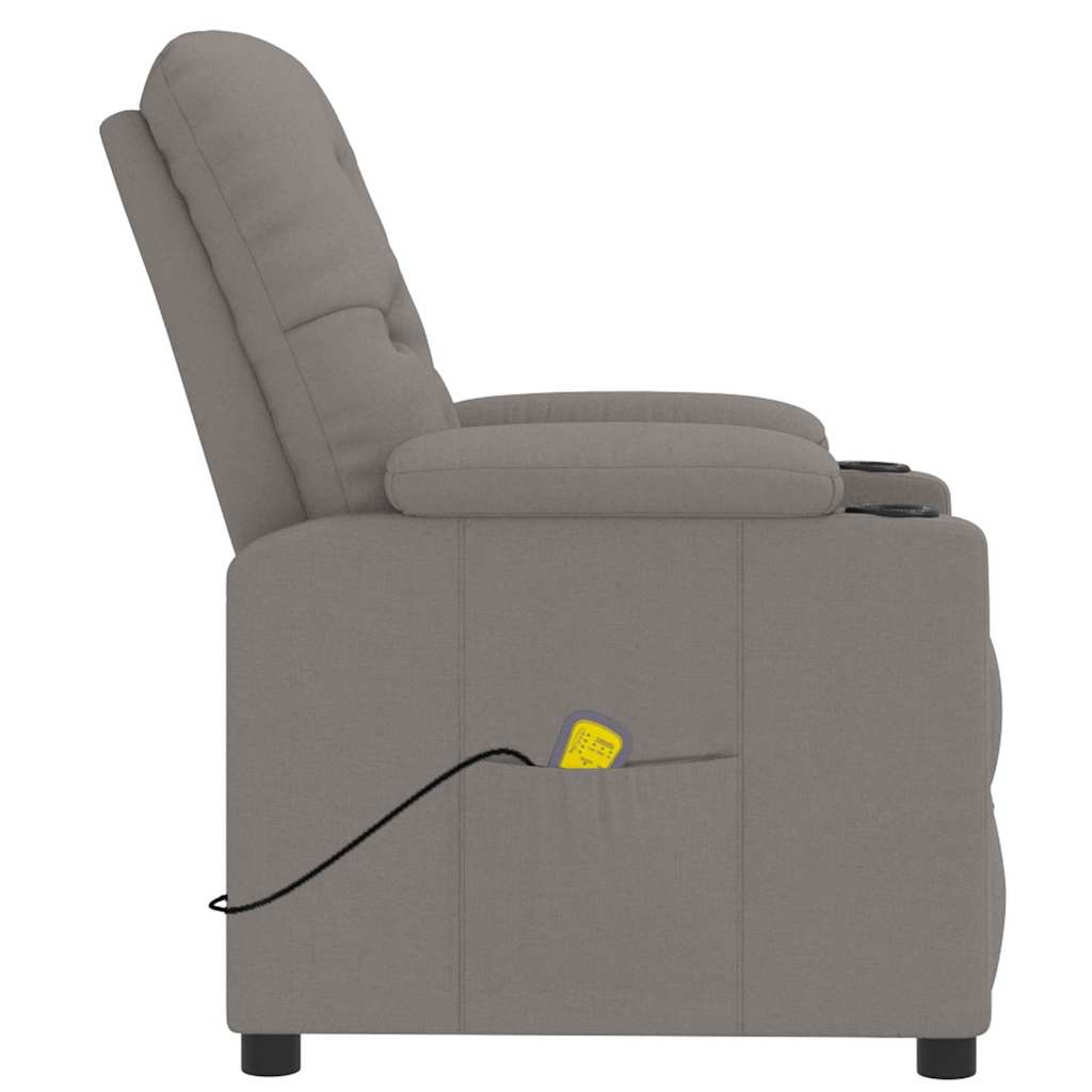 Massagesessel Schwarz Stoff