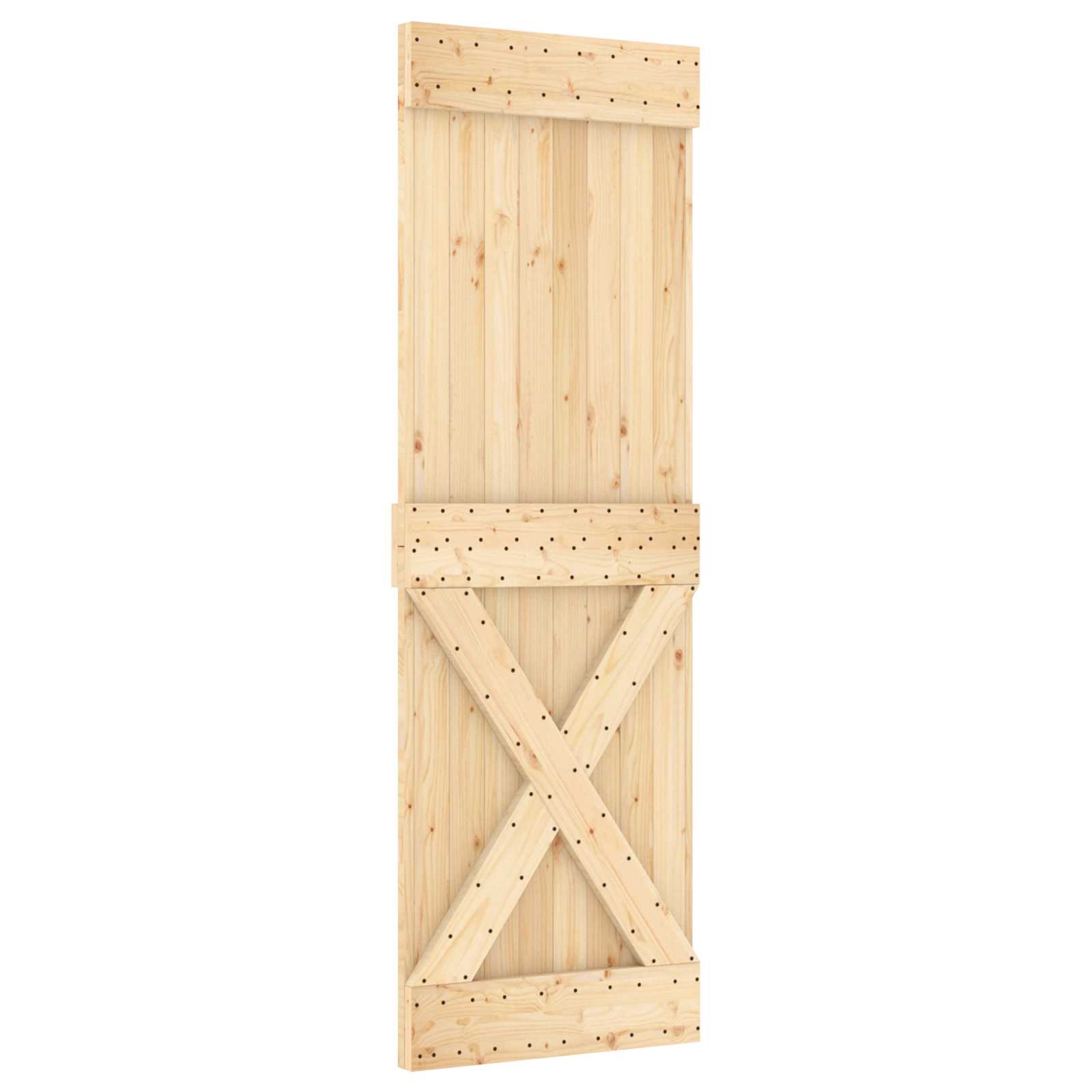 Tür NARVIK Natur 80 x 210 cm Massivkiefer