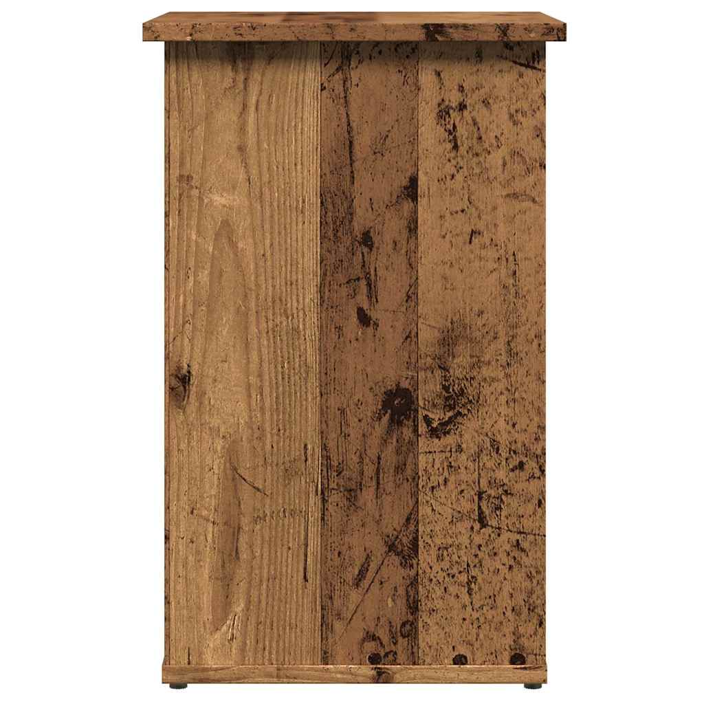Beistellregal Weiß 35x35x55 cm Holzwerkstoff