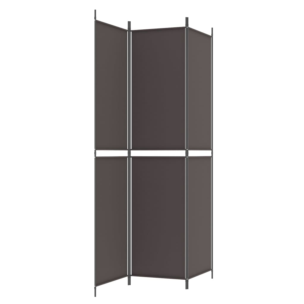 3-teiliger Raumteiler Beige 150 x 180 cm Stoff