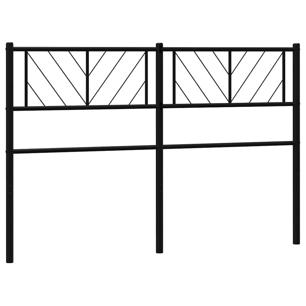 Ersatz-Kopfteil Metall Schwarz 100 cm