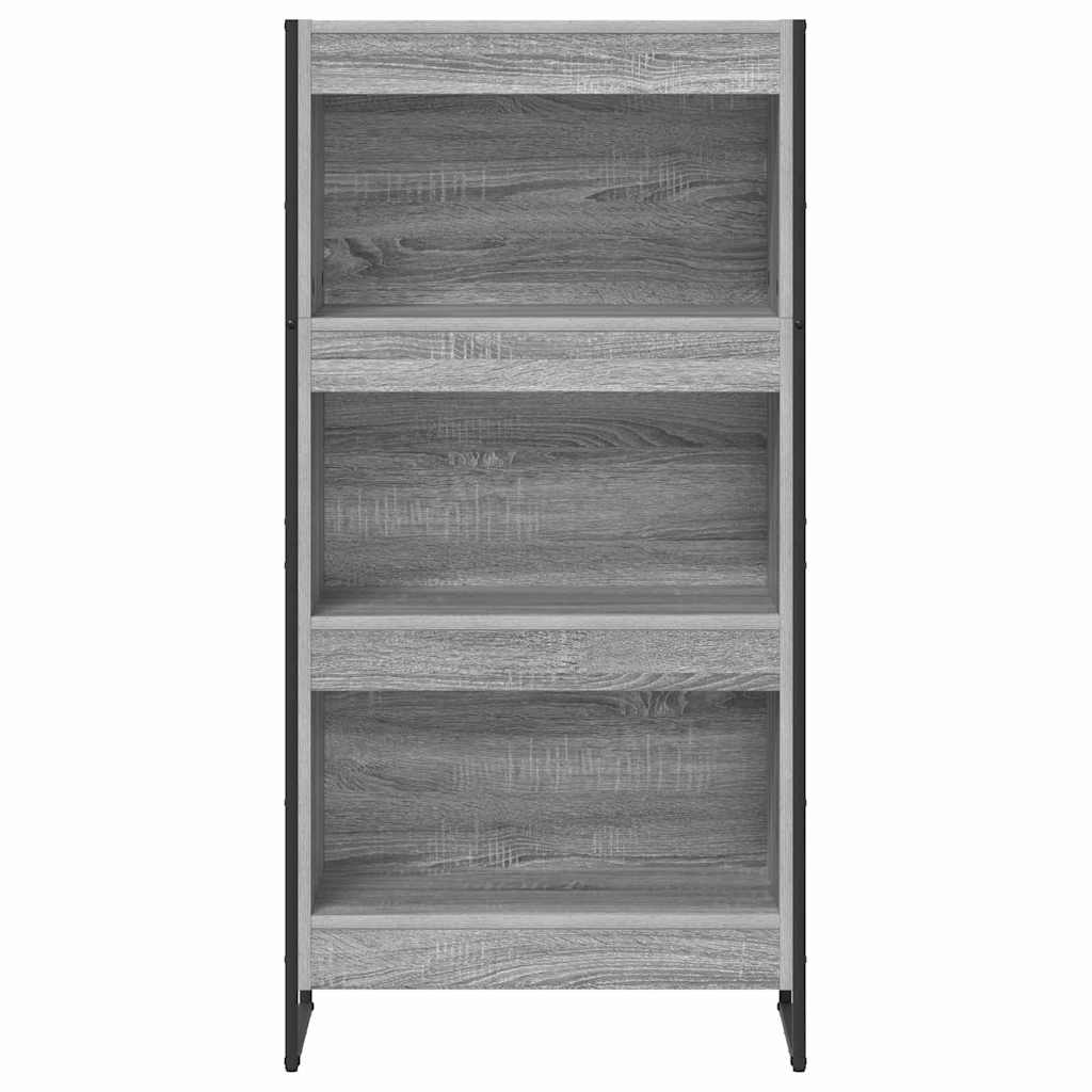 Bücherregal 2 pcs Schwarz Eichen-Optik 60 x 30 x 189,5 cm