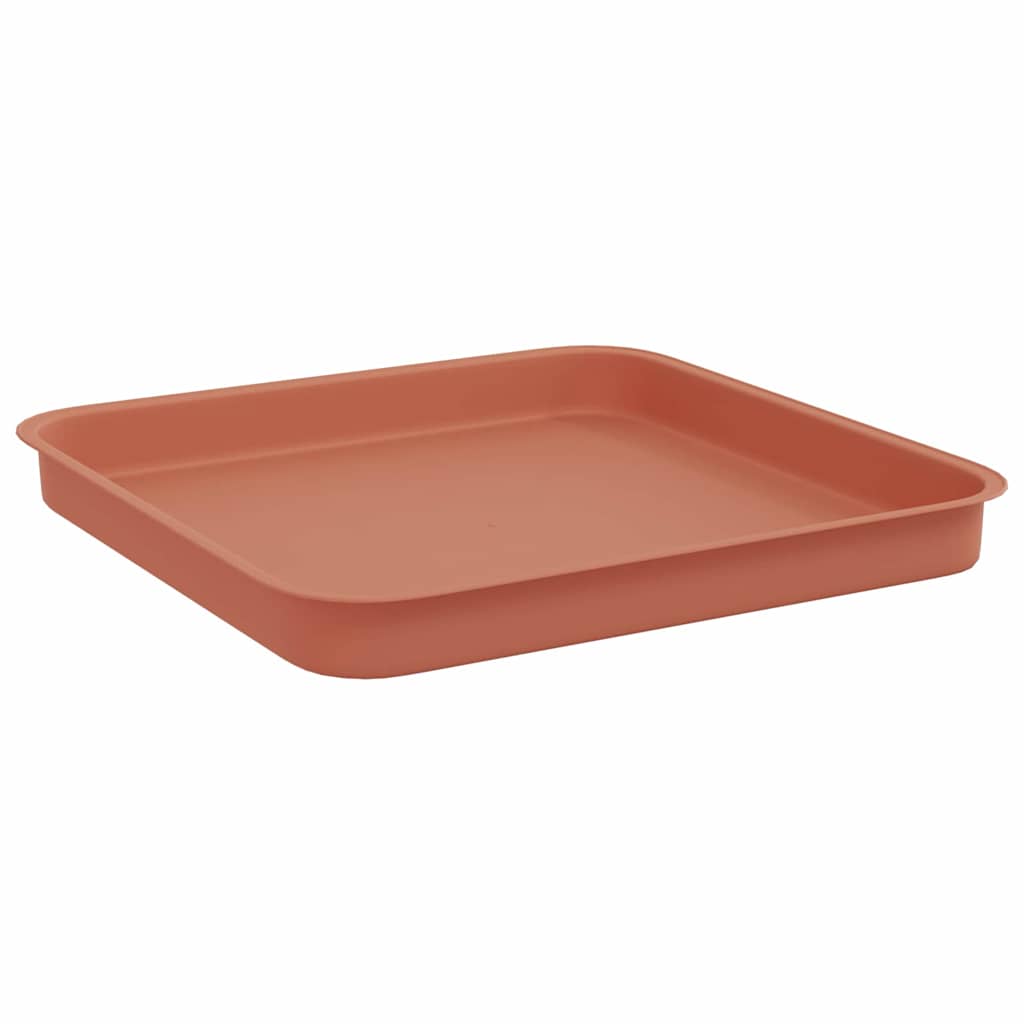 Blumentöpfe 6 pcs Ziegelrot 20 x 20 x 16 cm Kunststoff