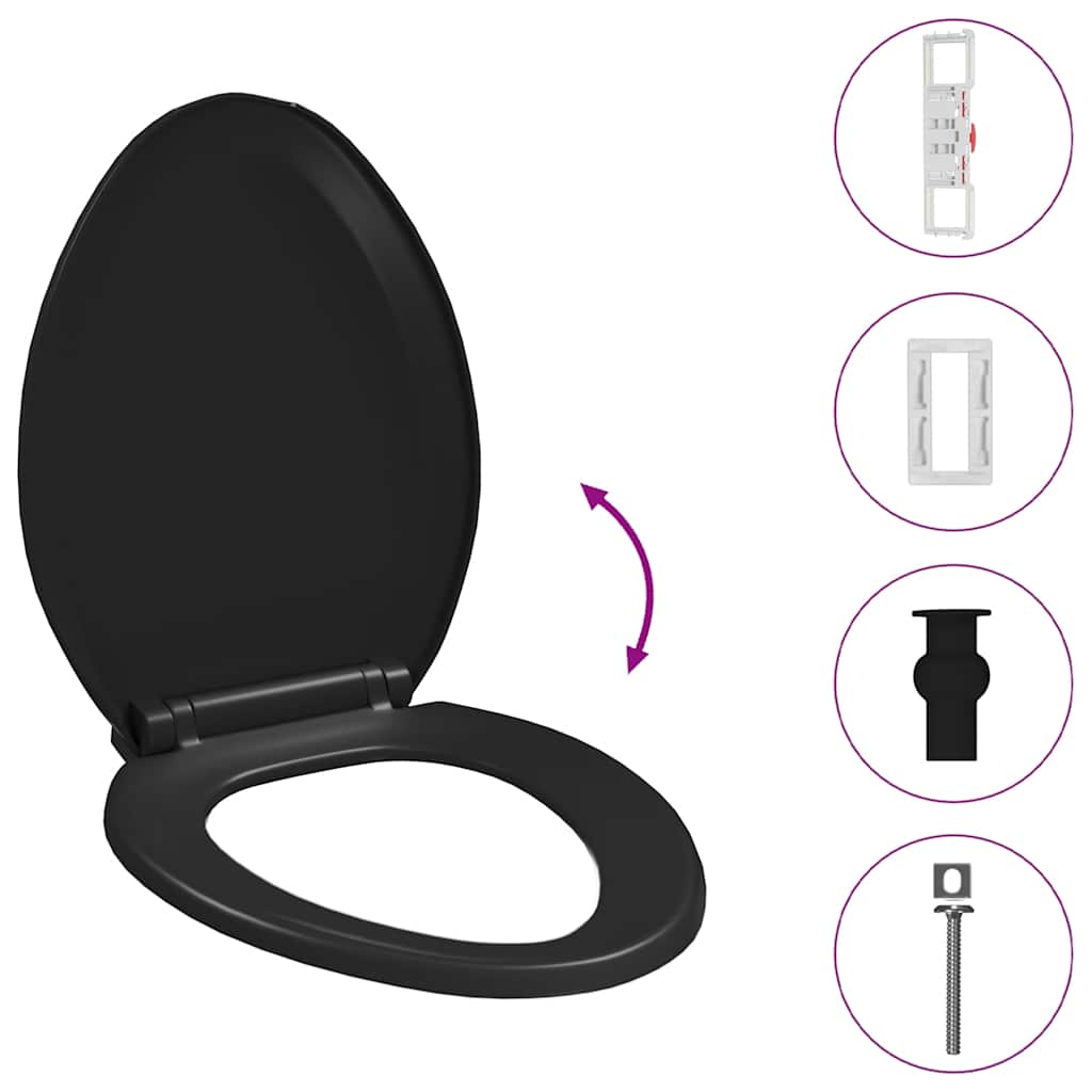 Toilettensitz mit Absenkautomatik und Quick-Release-Design Weiß