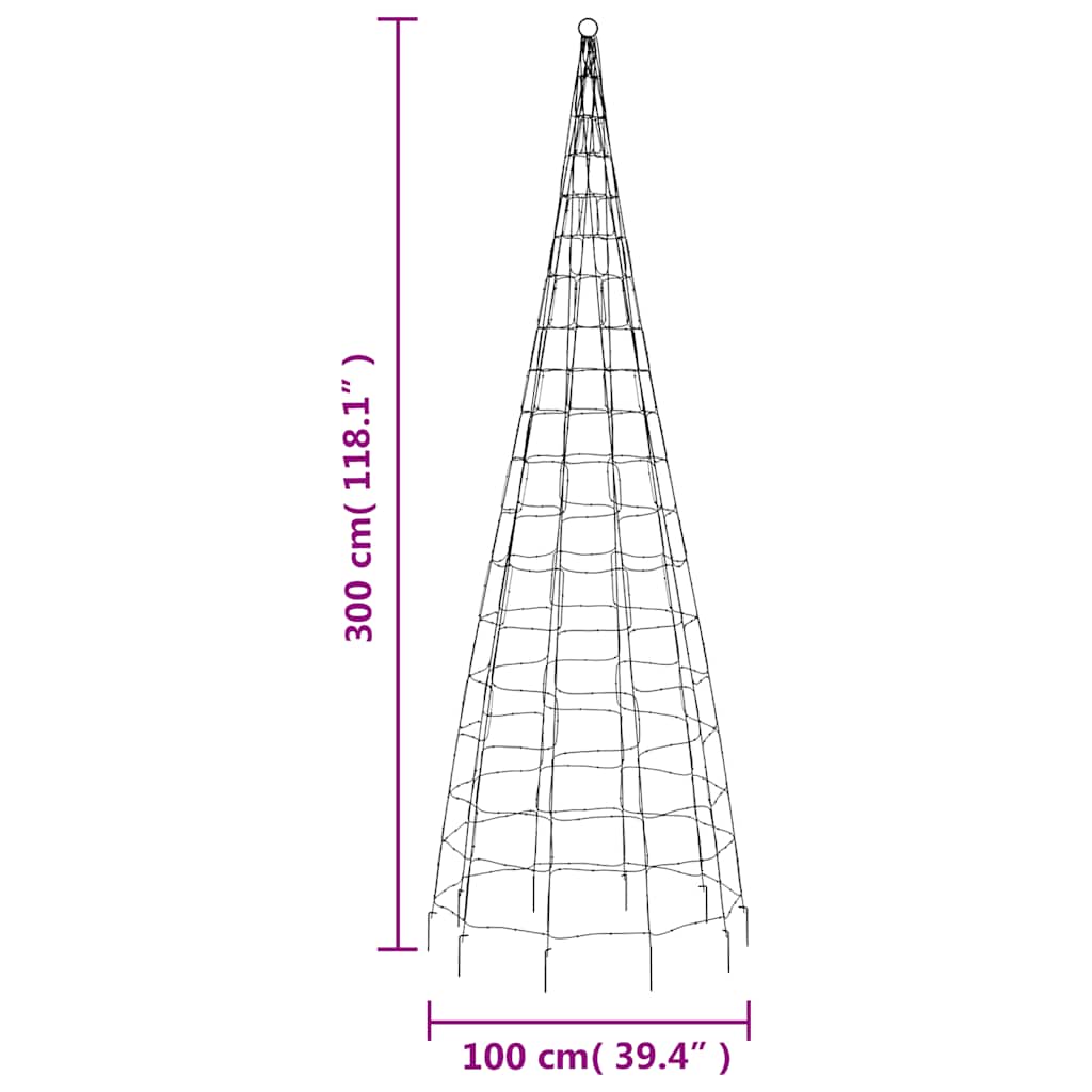 LED-Weihnachtsbaum 200 LEDs Warmweiß 180 cm
