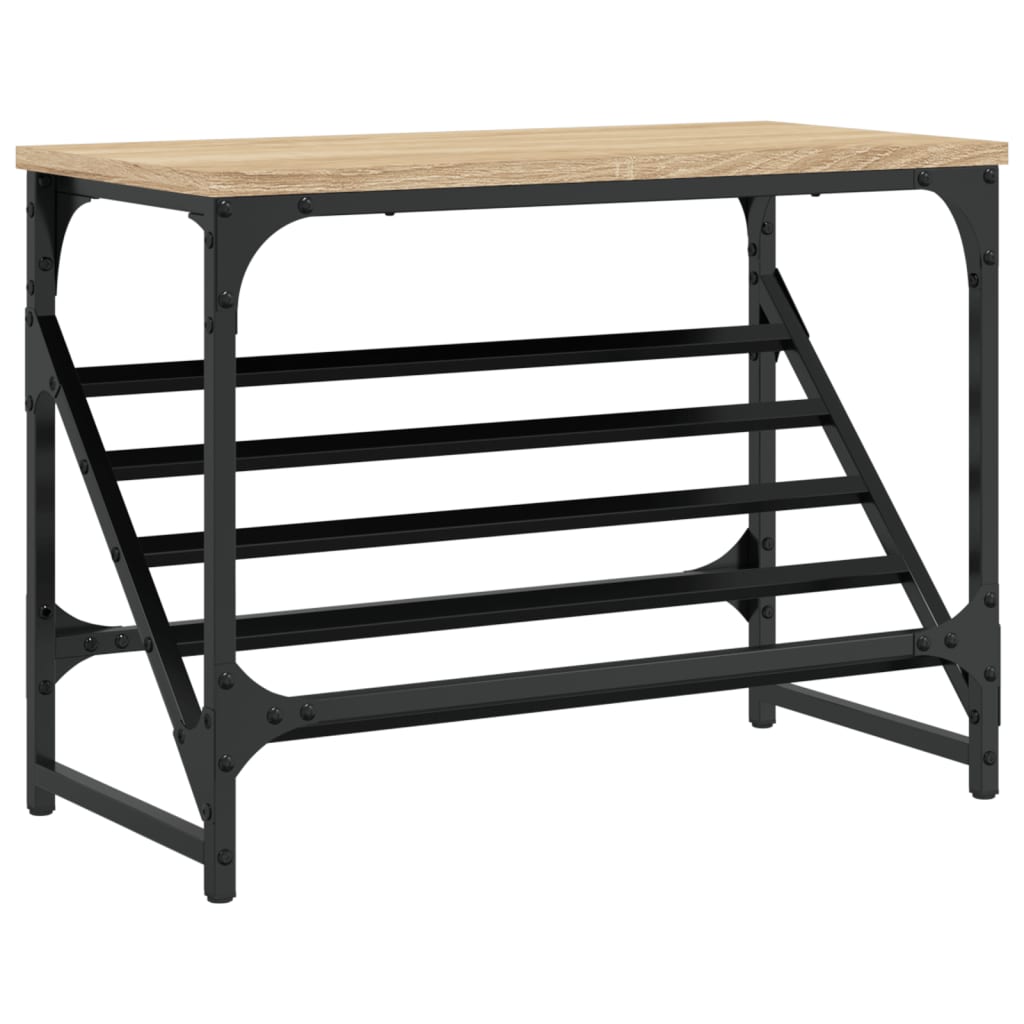 Schuhregal Schwarz 60x30x45 cm Holzwerkstoff
