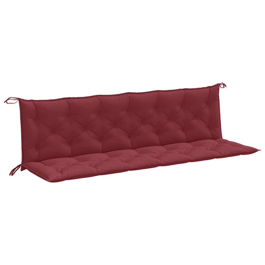 Gartenbank-Auflagen 2 Stk. Melange Anthrazit 100x50x7 cm Stoff