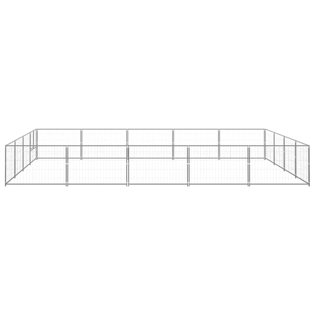 Hundezwinger Schwarz 4 m² Stahl