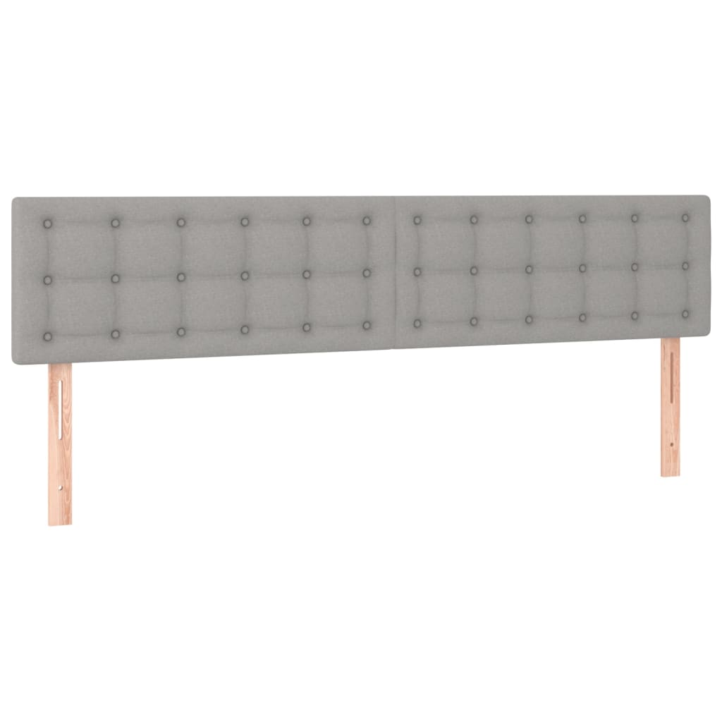 Kopfteil Hellgrau 80x5x118/128 cm Stoff