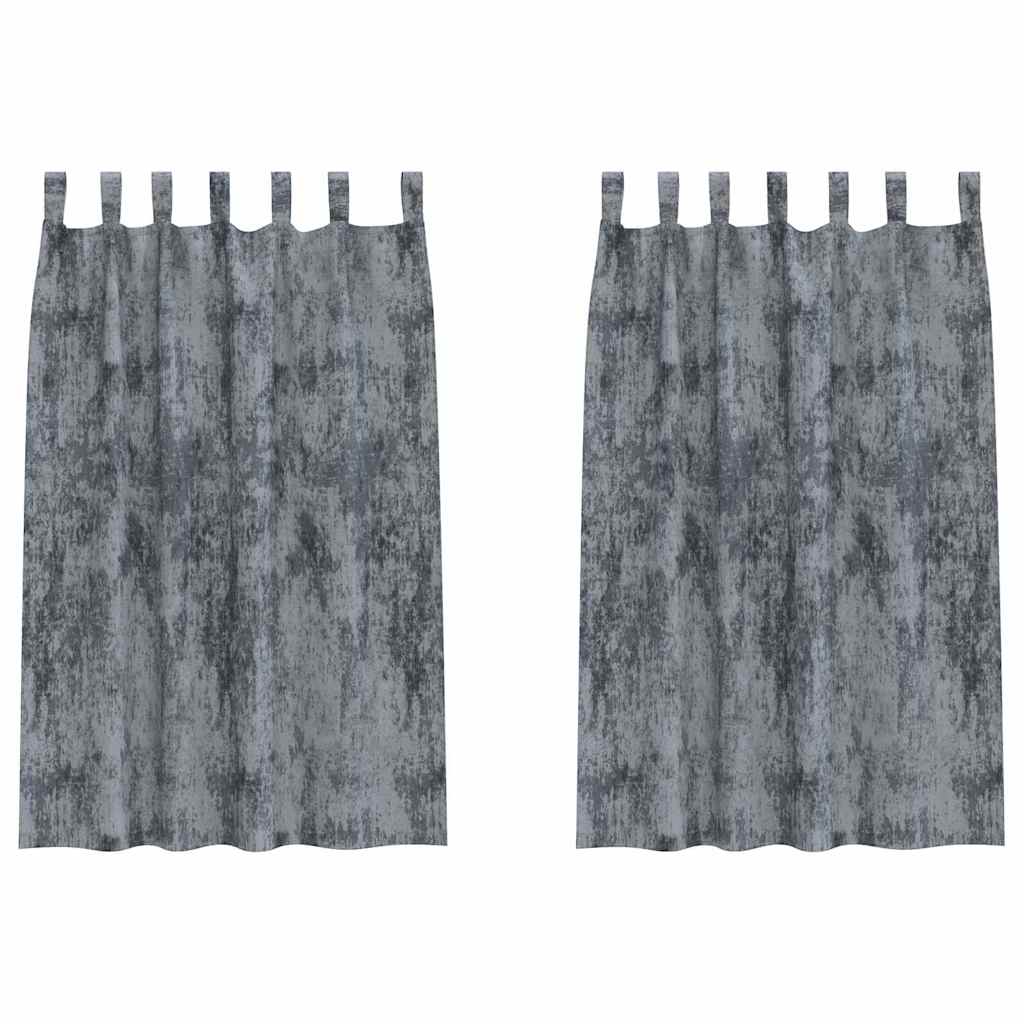 Samtvorhänge mit Vorhängen 2 pcs Weinrot 140 x 140 cm Samt