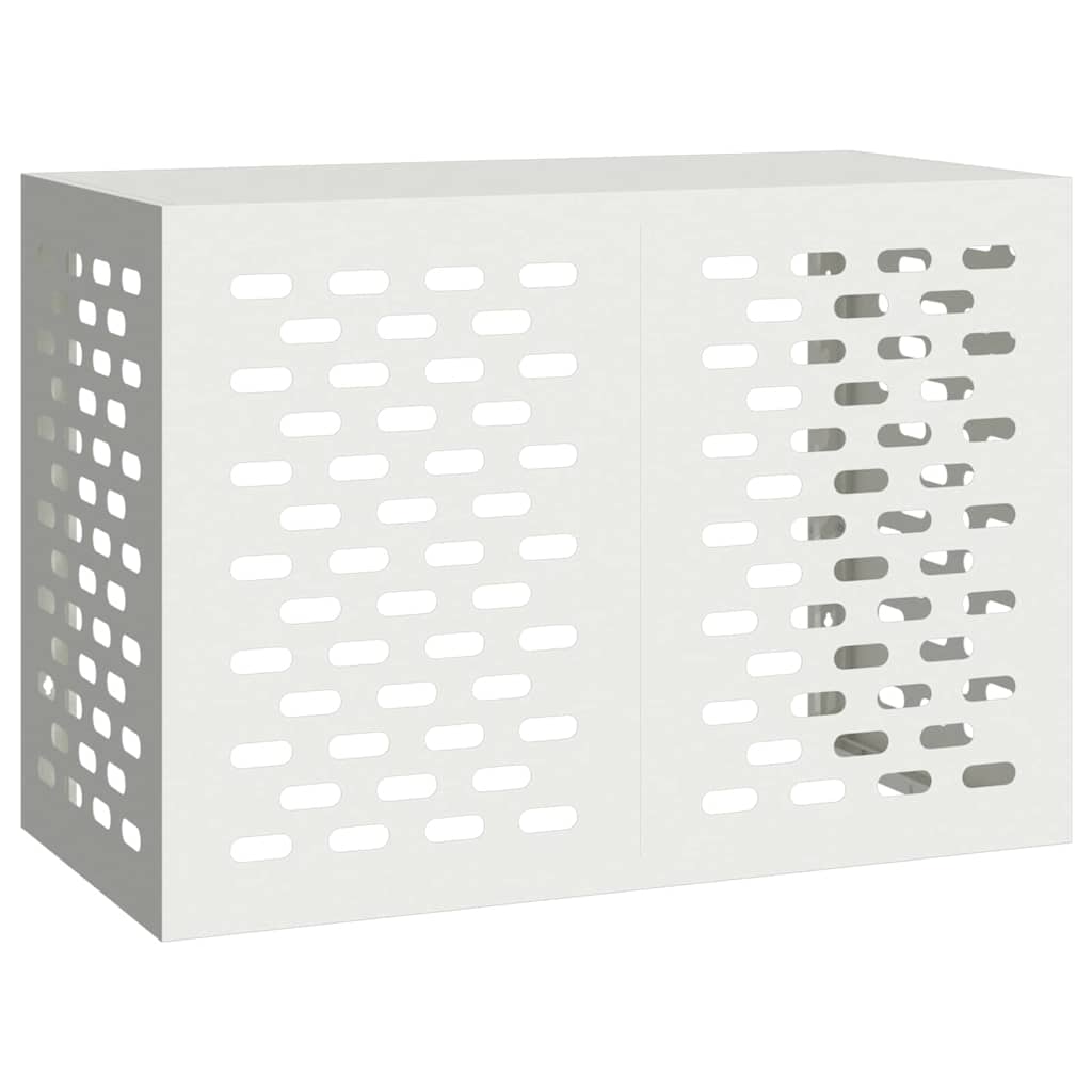 Klimaanlagenabdeckung Schwarz 90 x 40 x 60 cm Stahl