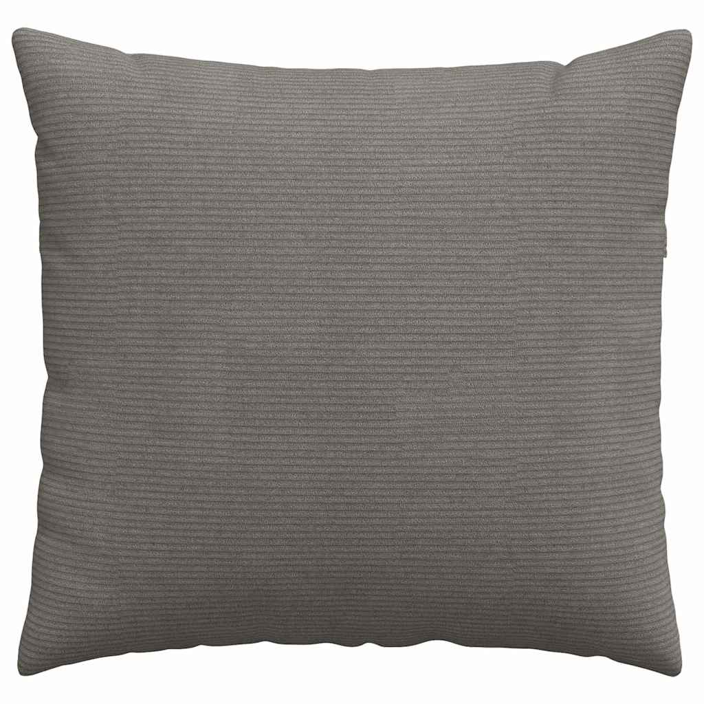 Sofakissen 2 Stück Hellgrau 50 x 30 cm Cordstoff