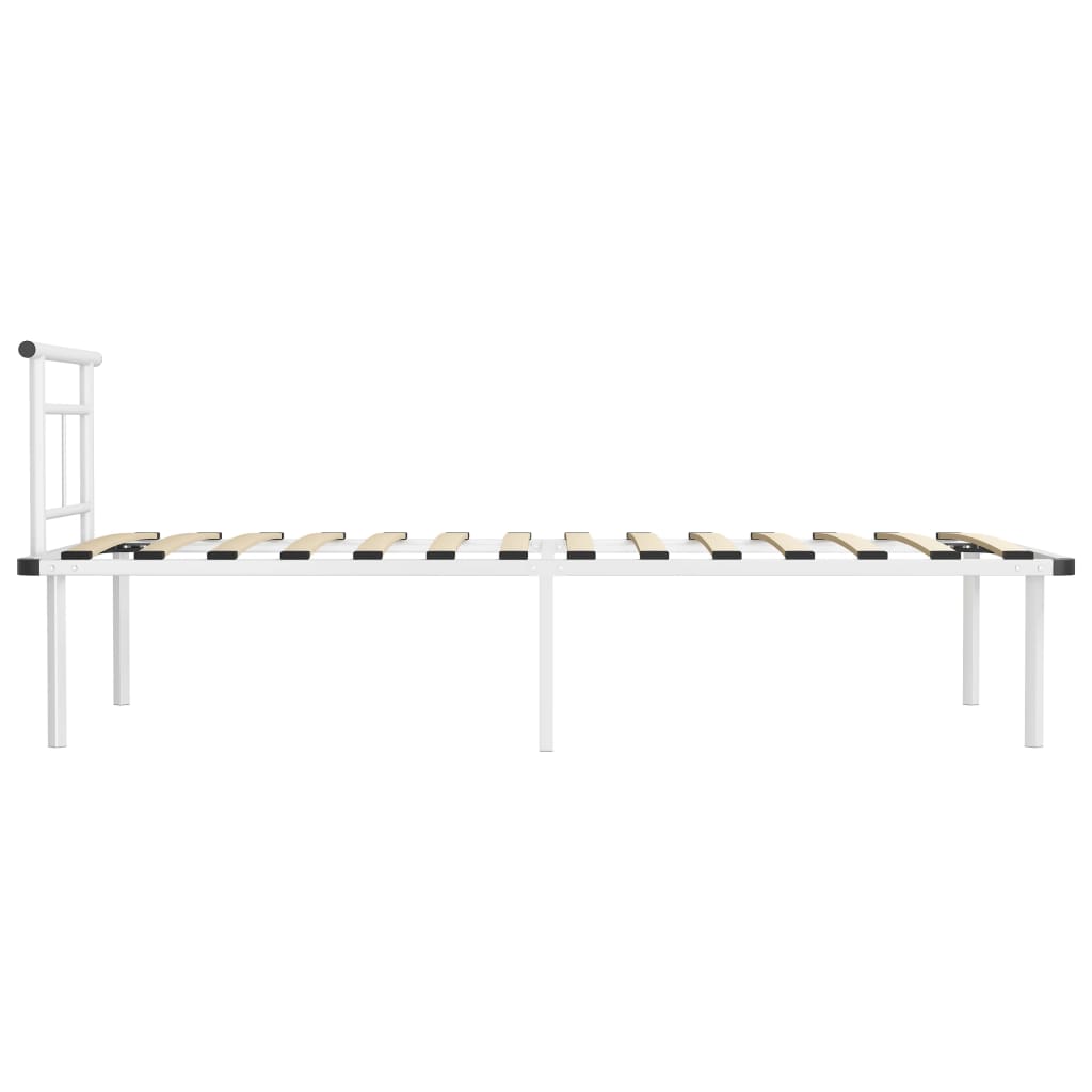 Bettgestell Grau Metall 90x200 cm