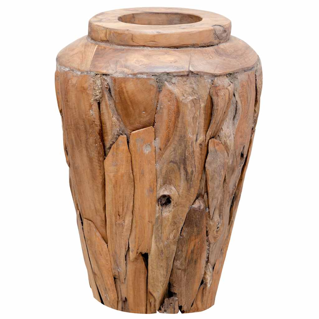 Deko-Vase 40 x 100 cm Massivholz Teak