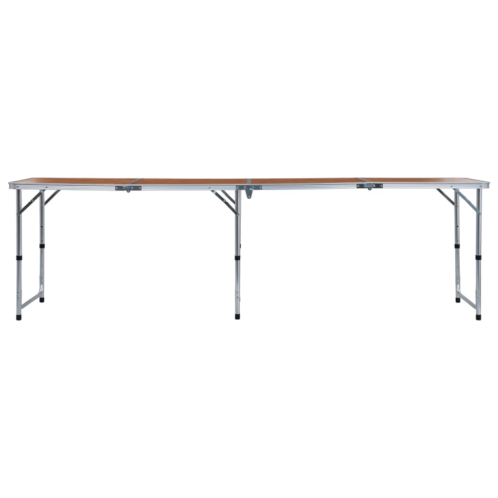 Campingtisch Klappbar Grau Aluminium 120x60 cm