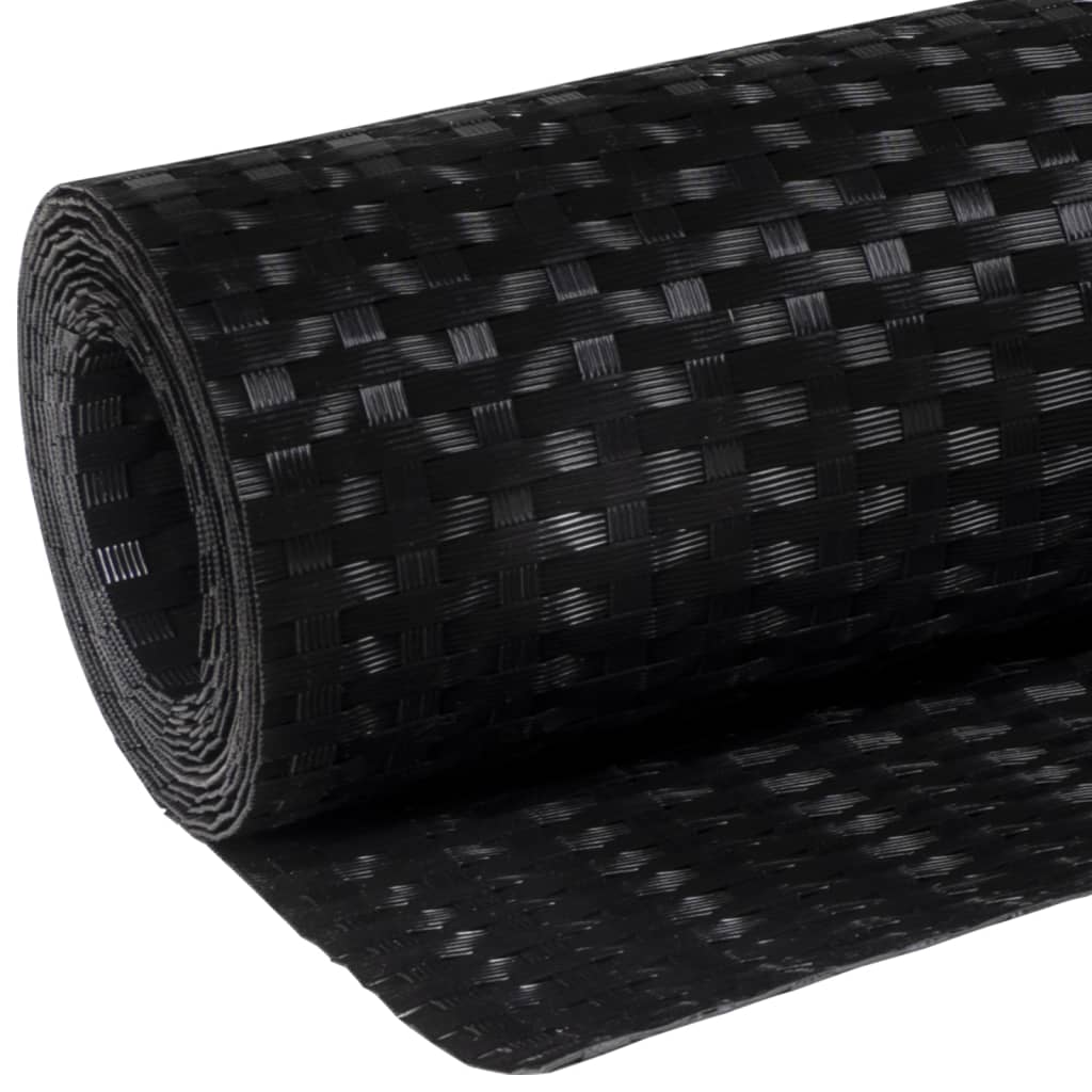 Balkon-Sichtschutz Anthrazit 300x90 cm Poly Rattan