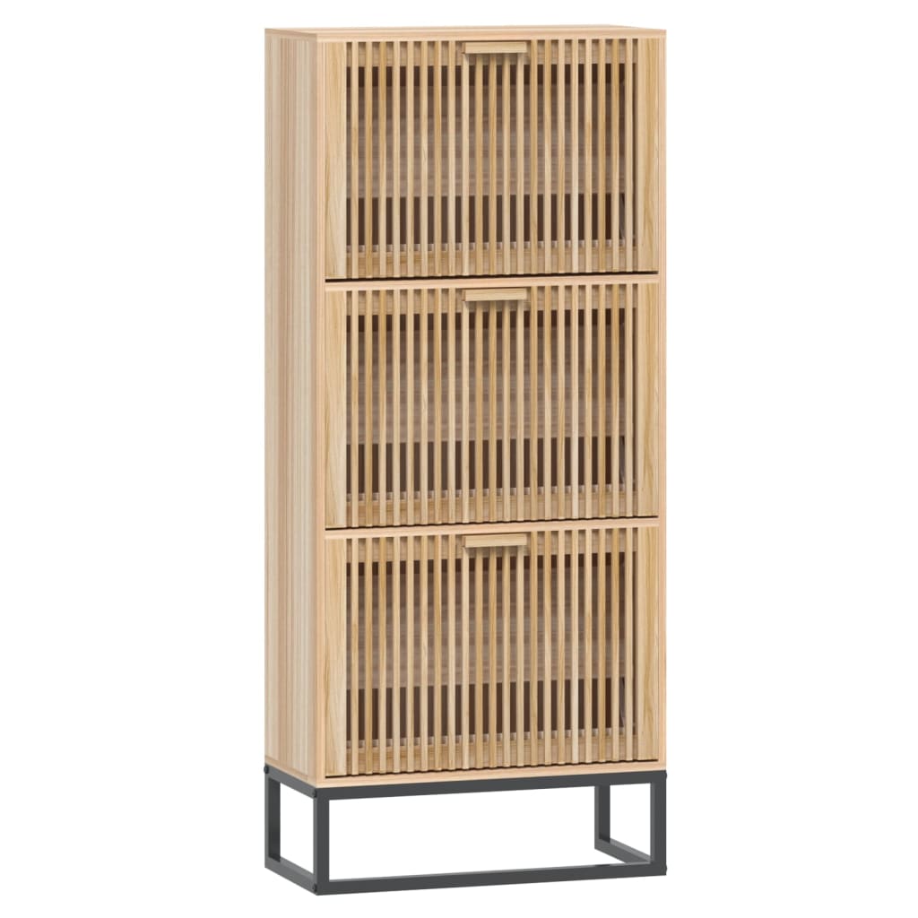 Schuhschrank Weiß 52x25x120 cm Holzwerkstoff
