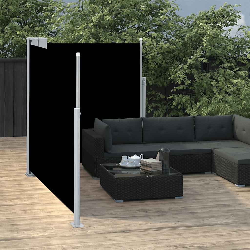 Ausziehbare Seitenmarkise 160×600 cm Braun