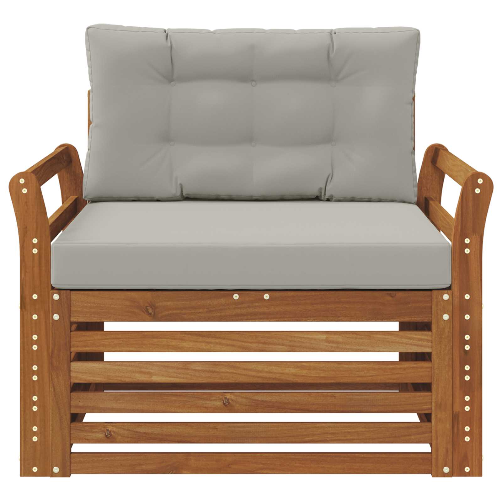 2 Stück Outdoor-Sofa Natur