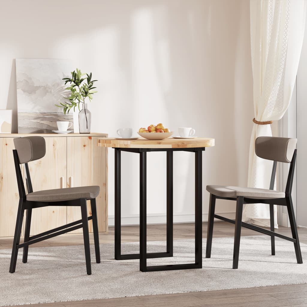 Tischplatte Rund Ø40x2 cm Massivholz Akazie