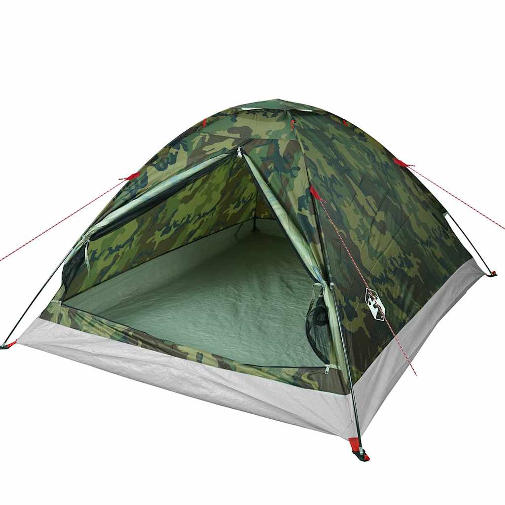 Kuppel-Campingzelt 2 Personen Olivgrün Wasserdicht