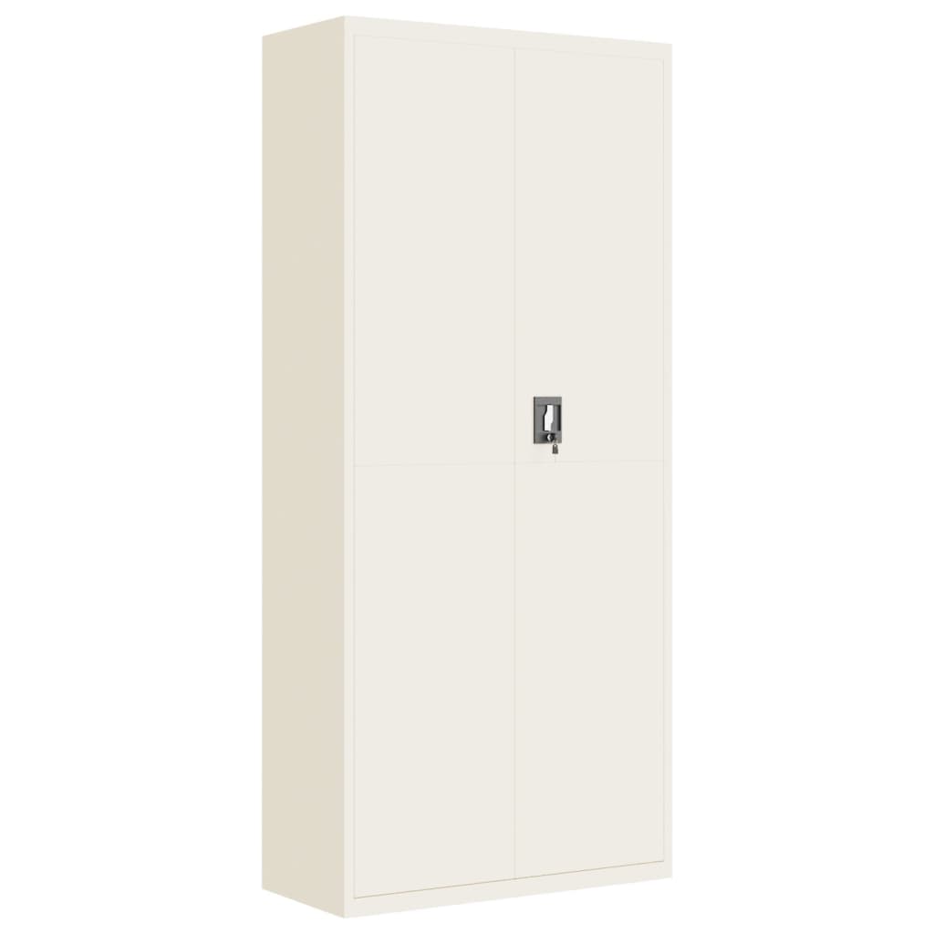 Aktenschrank Weiß 90x40x110 cm Stahl