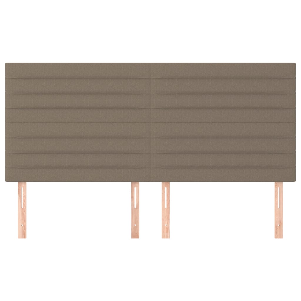 Kopfteil Hellgrau 80x5x118/128 cm Stoff