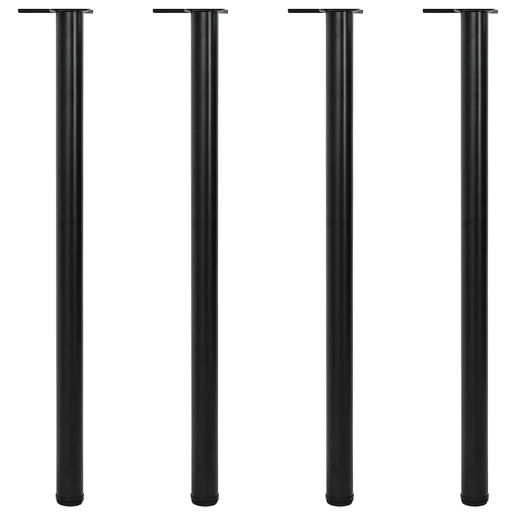 4x höhenverstellbares Tischbein Tischbeine Chrom 710 mm