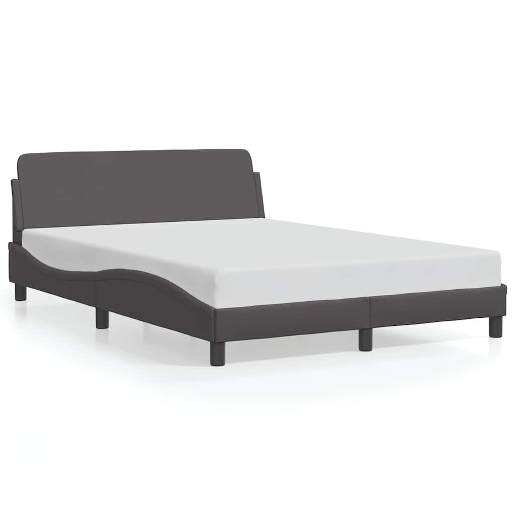 Bettgestell "Dover" Schwarz 80x200 cm Kunstleder